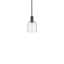 Innovations Lighting Bella 6" Wide Mini Pendant Matte Black / Seedy