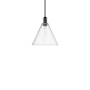 Innovations Lighting Berkshire Glass 12" Wide Pendant Matte Black / Seedy