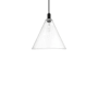 Innovations Lighting Berkshire Glass 16" Wide Pendant Matte Black / Clear