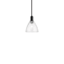 Innovations Lighting Bristol 8" Wide Mini Pendant Matte Black / Seedy