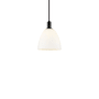 Innovations Lighting Bristol 9" Wide Mini Pendant Matte Black / Matte White