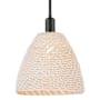 Innovations Lighting Natural Ballston Dome 12" Wide Pendant with Natural Rope Shade Matte Black