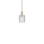 Innovations Lighting Cobbleskill 5" Wide Mini Pendant Champagne Bronze / Clear