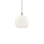 Innovations Lighting Athens 14" Wide Pendant Champagne Bronze / Matte White