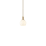 Innovations Lighting White Venetian 6" Wide Mini Pendant Champagne Bronze / White Venetian