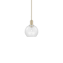 Innovations Lighting Athens 8" Wide Mini Pendant Champagne Bronze / Clear