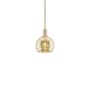 Innovations Lighting Athens 8" Wide Mini Pendant Champagne Bronze / Mercury
