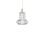 Innovations Lighting Springwater 12" Wide Pendant Champagne Bronze / Clear Fluted
