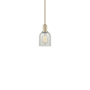 Innovations Lighting Caledonia 5" Wide Mini Pendant Champagne Bronze / Mouchette