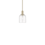 Innovations Lighting Bella 6" Wide Mini Pendant Champagne Bronze / Clear