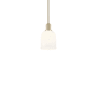 Innovations Lighting Bella 6" Wide Mini Pendant Champagne Bronze / White