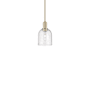 Innovations Lighting Bella 6" Wide Mini Pendant Champagne Bronze / Seedy