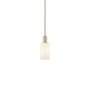 Innovations Lighting Clymer 5" Wide Mini Pendant Champagne Bronze / Matte White