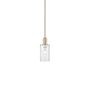 Innovations Lighting Clymer 5" Wide Mini Pendant Champagne Bronze / Clear