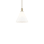 Innovations Lighting Berkshire Glass 12" Wide Pendant Champagne Bronze / Matte White