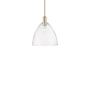 Innovations Lighting Bristol 12" Wide Pendant Champagne Bronze / Clear