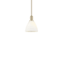 Innovations Lighting Bristol 8" Wide Mini Pendant Champagne Bronze / Matte White