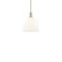 Innovations Lighting Bristol 9" Wide Mini Pendant Champagne Bronze / Matte White