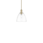 Innovations Lighting Bristol 9" Wide Mini Pendant Champagne Bronze / Clear