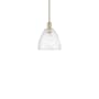 Innovations Lighting Bristol 9" Wide Mini Pendant Champagne Bronze / Seedy