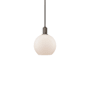 Innovations Lighting Athens 8" Wide Mini Pendant Oil Rubbed Bronze / Matte White