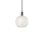 Innovations Lighting White Mouchette 10" Wide Mini Pendant Oil Rubbed Bronze / White Mouchette