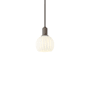 Innovations Lighting White Venetian 6" Wide Mini Pendant Oil Rubbed Bronze / White Venetian