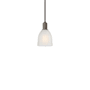 Innovations Lighting Brookfield 6" Wide Mini Pendant Oil Rubbed Bronze / White