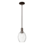Innovations Lighting Preston 6" Wide Mini Pendant Oil Rubbed Bronze / Clear