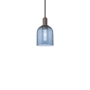 Innovations Lighting Bella 6" Wide Mini Pendant Oil Rubbed Bronze / Blue