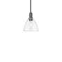 Innovations Lighting Bristol 8" Wide Mini Pendant Oil Rubbed Bronze / Clear