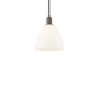 Innovations Lighting Bristol 9" Wide Mini Pendant Oil Rubbed Bronze / Matte White