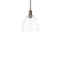 Innovations Lighting Bristol 9" Wide Mini Pendant Oil Rubbed Bronze / Clear
