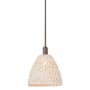 Innovations Lighting Natural Ballston Dome 12" Wide Pendant Oil Rubbed Bronze / Natural