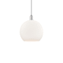 Innovations Lighting Athens 14" Wide Pendant Polished Chrome / Matte White