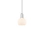 Innovations Lighting Athens 6" Wide Mini Pendant Polished Chrome / Matte White