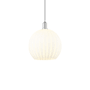 Innovations Lighting White Venetian 14" Wide Pendant Polished Chrome / White Venetian