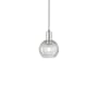 Innovations Lighting Athens 6" Wide Mini Pendant Polished Chrome / Clear Basketweave