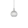 Innovations Lighting Athens 8" Wide Mini Pendant Polished Chrome / Clear Basketweave