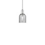 Innovations Lighting Caledonia 5" Wide Mini Pendant Polished Chrome / Charcoal