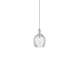 Innovations Lighting Salina 6" Wide Mini Pendant Polished Chrome / Clear Spiral Fluted