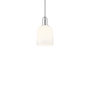 Innovations Lighting Bella 6" Wide Mini Pendant Polished Chrome / White