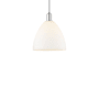 Innovations Lighting Bristol 12" Wide Pendant Polished Chrome / Matte White