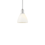 Innovations Lighting Bristol 8" Wide Mini Pendant Polished Chrome / Matte White