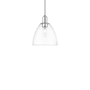 Innovations Lighting Bristol 9" Wide Mini Pendant Polished Chrome / Clear