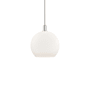Innovations Lighting Athens 14" Wide Pendant Polished Nickel / Matte White
