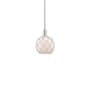 Innovations Lighting Farmhouse Rope 8" Wide Mini Pendant Polished Nickel / White Glass with White Rope