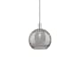 Innovations Lighting Athens Deco Swirl 12" Wide Pendant Polished Nickel / Light Smoke Deco Swirl