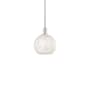 Innovations Lighting White Mouchette 10" Wide Mini Pendant Polished Nickel / White Mouchette