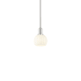 Innovations Lighting White Venetian 6" Wide Mini Pendant Polished Nickel / White Venetian
